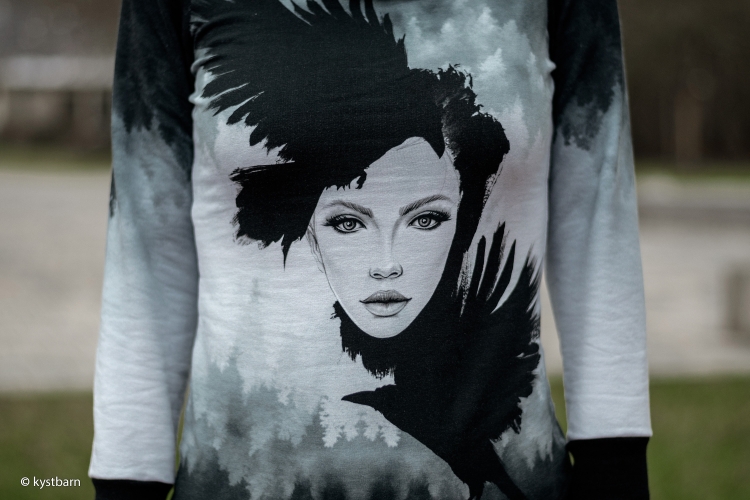 French Terry - Gloomy Hills by THORSTEN BERGER - MYSTIC LADY - Panel